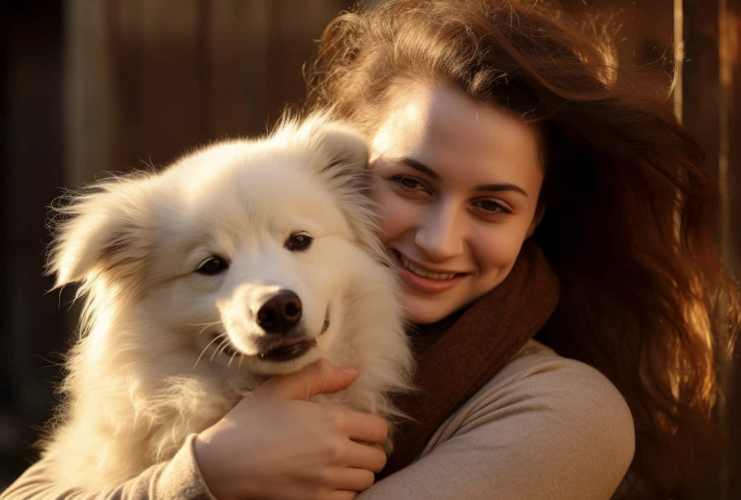 Jeune Femme et son chien